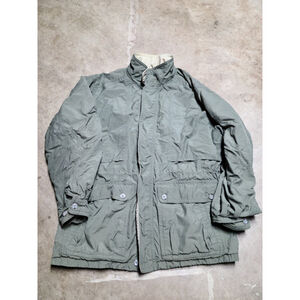 Vintage LL Bean  field Jacket Mens Large Utility Pockets Field missing hood